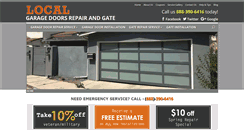 Desktop Screenshot of localgaragedoorsrepair.com